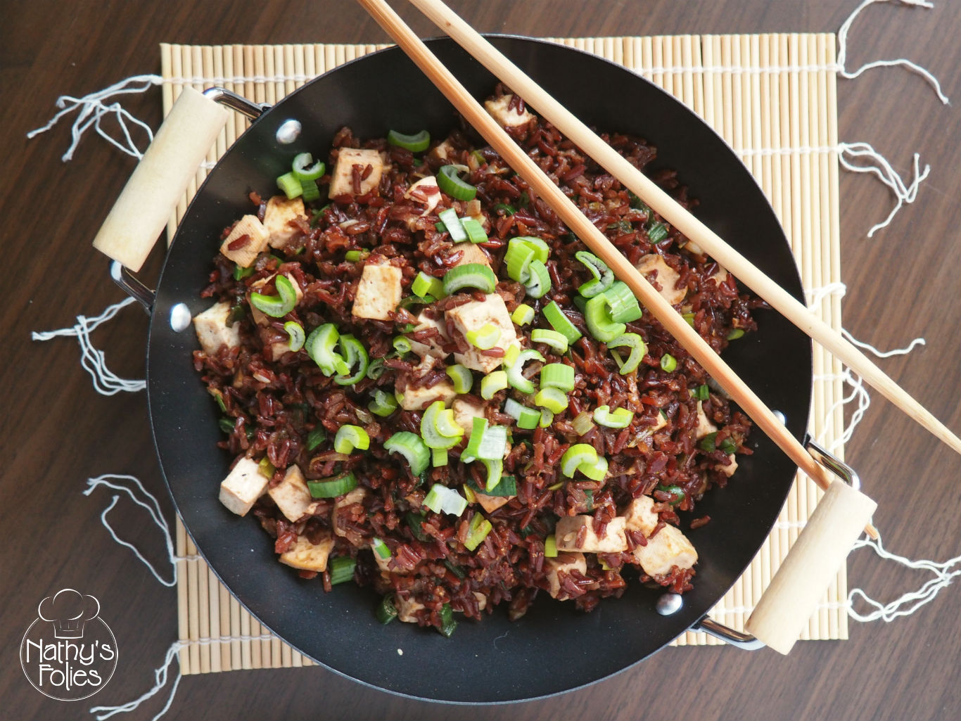 Riz rouge au tofu, gingembre et soja - Battle Food #49